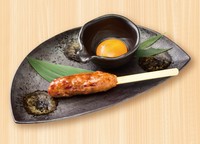 卵黄に絡めてお召し上がりください。
