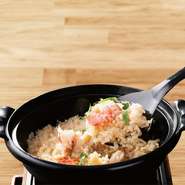 香り豊かなかに飯です。