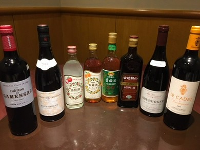 お酒類も充実しています