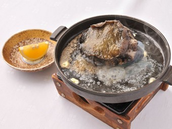 アワビのステーキ