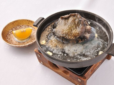 アワビのステーキ