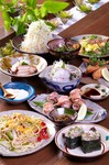 シェフお勧めのお料理をお手軽価格でセットコースにしました。大満足のセットコースです。2名様より。