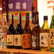 食中酒としても人気の焼酎を各種、ご用意しております。