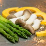 野菜3種（鉄板焼き）※季節により変更する場合があります