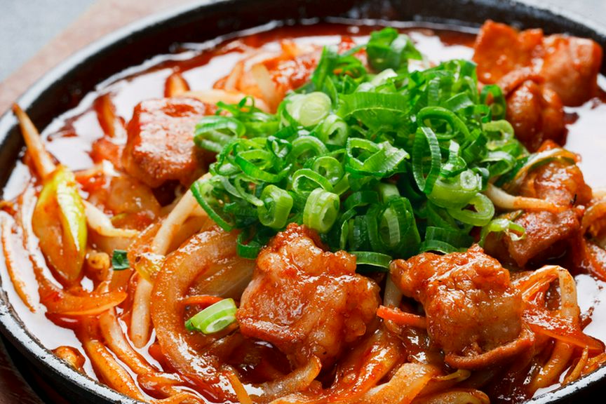 牛ホルモンのピリ辛焼き 〜特製ダレ〜