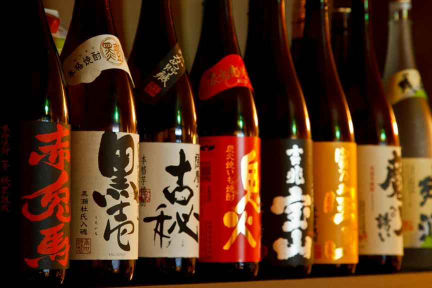 日本酒、芋焼酎、ハイボールメニュー