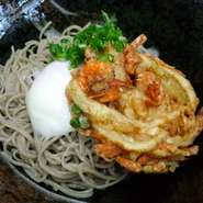 かき揚げ温玉蕎麦