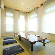 個室や区切られたお席で