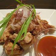 おなじみの鶏の唐揚げ！