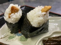 自家製の餃子をおにぎりにしちゃいました！