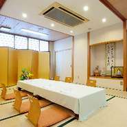 2階完全個室　302　座敷用　テーブル席用　どちらも対応　お祝席・法要に最適です　12名まで