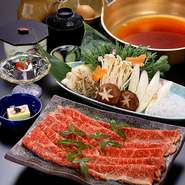 厳選された松阪肉のおいしさをお楽しみください。