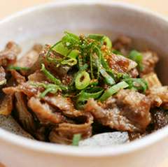 すじこんにゃくポン酢かけ