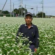 当店の蕎麦を一年分栽培してくれています。栽培している蕎麦は、良品質の茨城産ブランド蕎麦『常陸秋蕎麦』(ひたちあきそば)