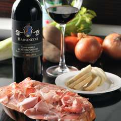 生ハムとサラミの盛合せ