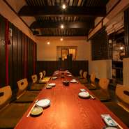 座敷席は、25名様ご利用可能です。