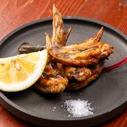 手羽先の昆布〆 岩塩焼