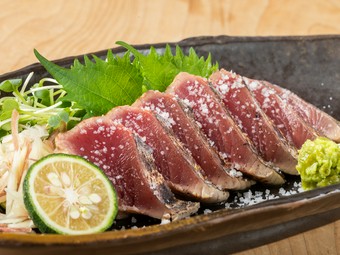 カツオ塩タタキ