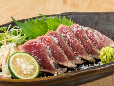 カツオ塩タタキ