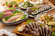 とうちゃんやおすすめのお料理のみのコースです。
+3000円で2時間飲み放題にできます。