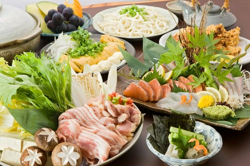 冬期は、寒ぶりしゃぶ鍋・ふぐ鍋コース・焼きしゃぶ鍋コースで！