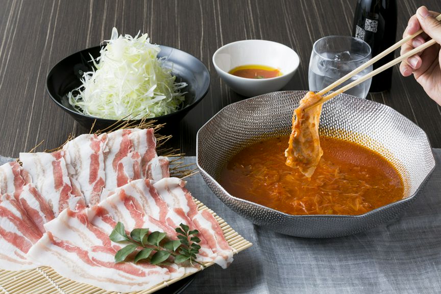 トマト出汁しゃぶしゃぶ