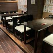 1階小上がり席、2階お座敷が
全てテーブル席になりました！