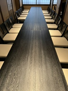 ゆったりした宴会個室テーブル席