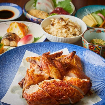 ＜お料理のみ＞九州鮮魚お刺身と鶏素揚げの会席コース