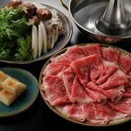 【懐石料理＋しゃぶしゃぶ】の 超欲張りなコースです‼