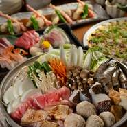 お鍋の味は4人前ごとに味噌、塩から選べます
※お料理のみ4200円