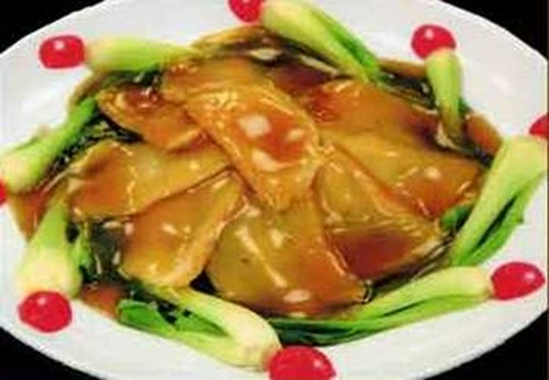 アワビのオイスターソース付きコースもご用意