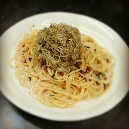 塩辛クリームパスタ