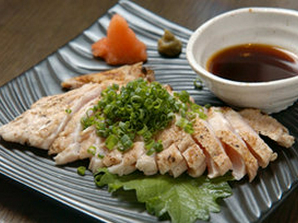 宮崎地鶏の羽身たたき