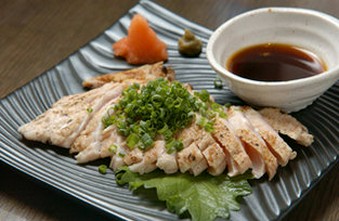 宮崎地鶏の羽身たたき