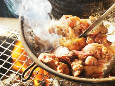 鶏のざる焼き