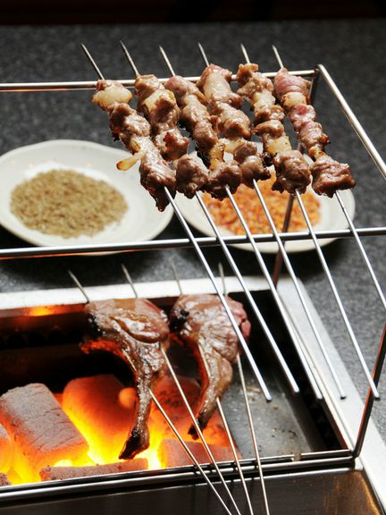羊肉の串焼き