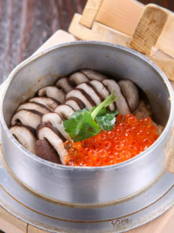 いくら椎茸釜めし