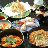 定食、丼物も充実