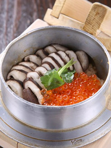 いくら椎茸釜めし