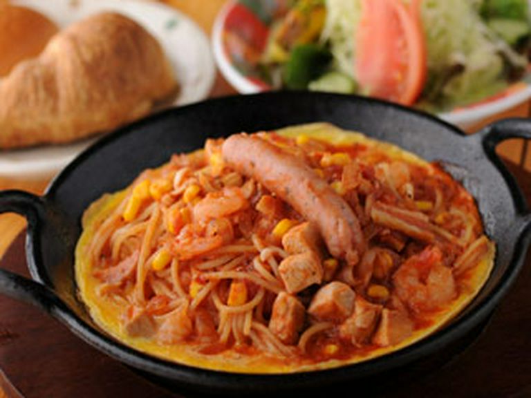 オムレツナポリタン