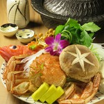 北海道の味覚キンキと毛蟹のしゃぶしゃぶ　※お料理のみ　15000円