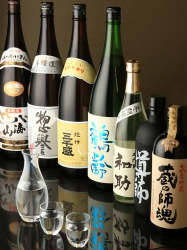 日本酒、焼酎　各種ご用意しております