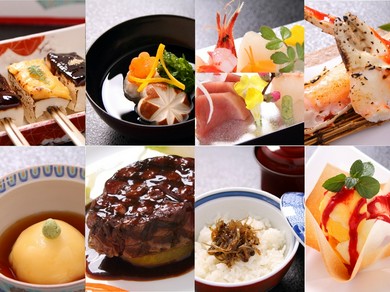 おもてなし用の会席メニューもご用意しています