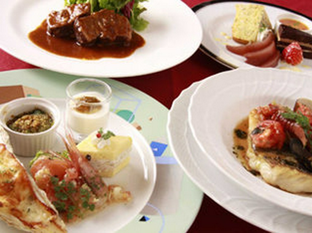 四季折々、北海道の味覚満載のフルコース