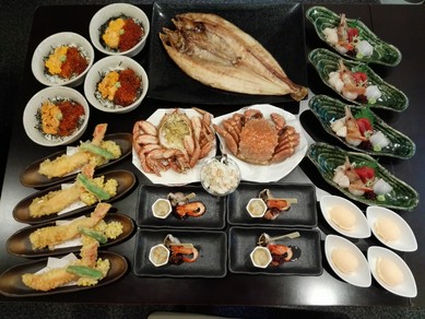 北海道満喫コース お一人様 11,000円(写真は4名様用です)
