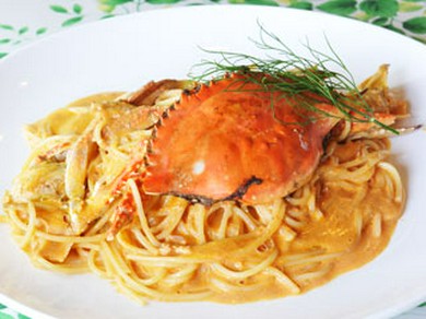 ワタリガニのパスタ