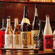 全ての焼酎メニューよりお好みで3種選んで、少しづつ飲める欲張りなセットです。