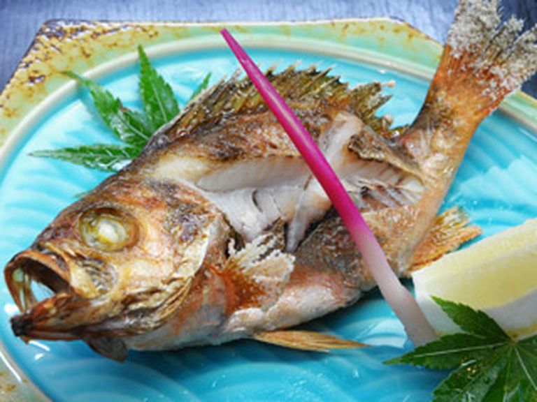 漁夫の焼物（写真はメバル）