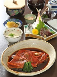 金目鯛の煮付けご膳